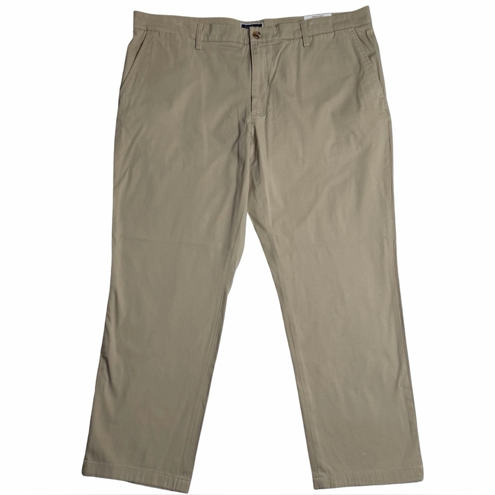 NWT Club Room 4-Way Stretch Chino Pants Light Khaki Men's‎ 40W 30L